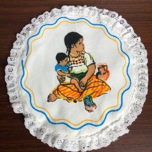 Latin‎ imported cloth tortilla warmer white tortillero